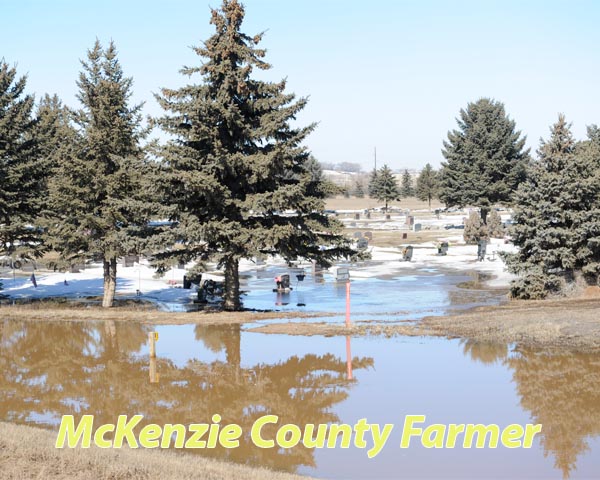 Cemetery flooded again