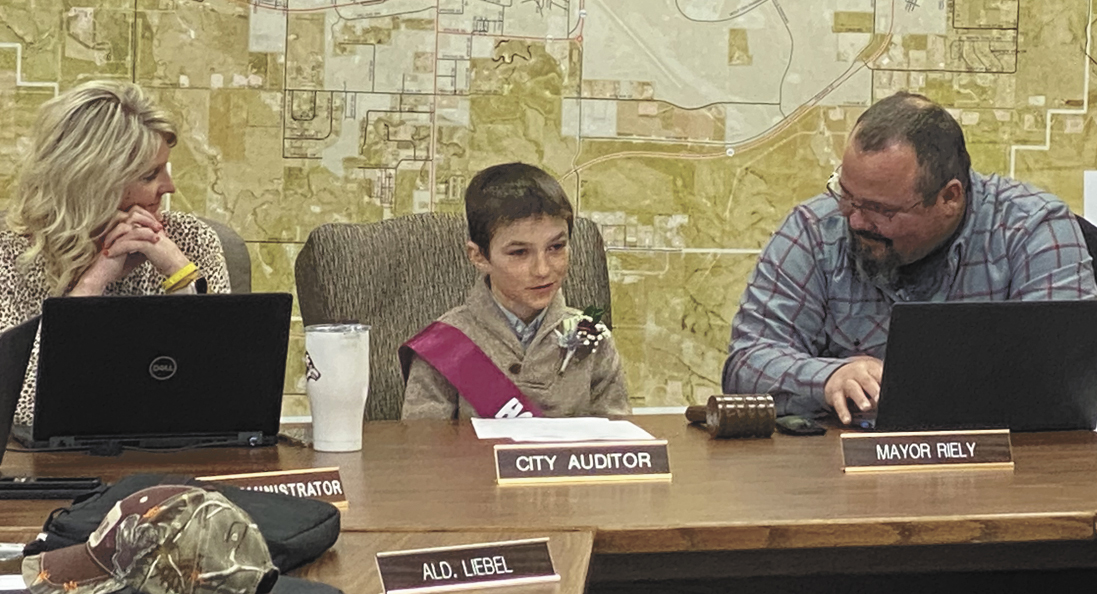 Third grader Evan Jacobson named Mayor for a Day