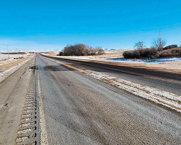 Unknown substance spilled on County Road 10