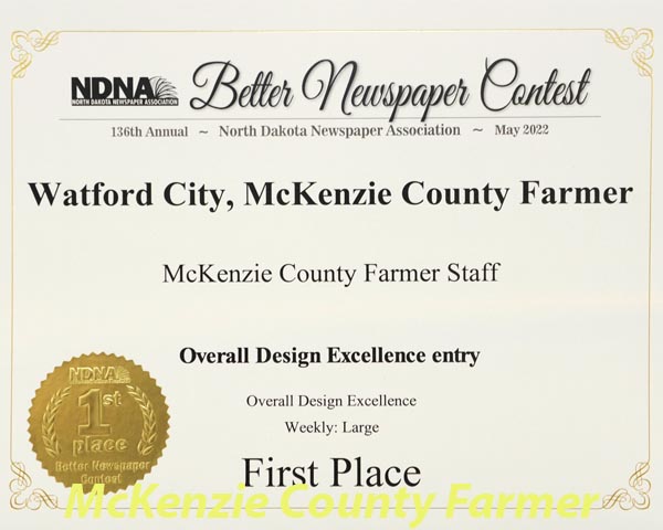 Farmer staff wins 44 awards in NDNA Better Newspaper Contest